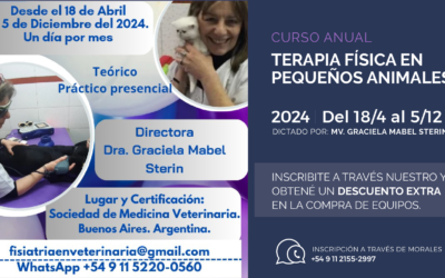 Curso anual de Terapia Física en pequeños animales